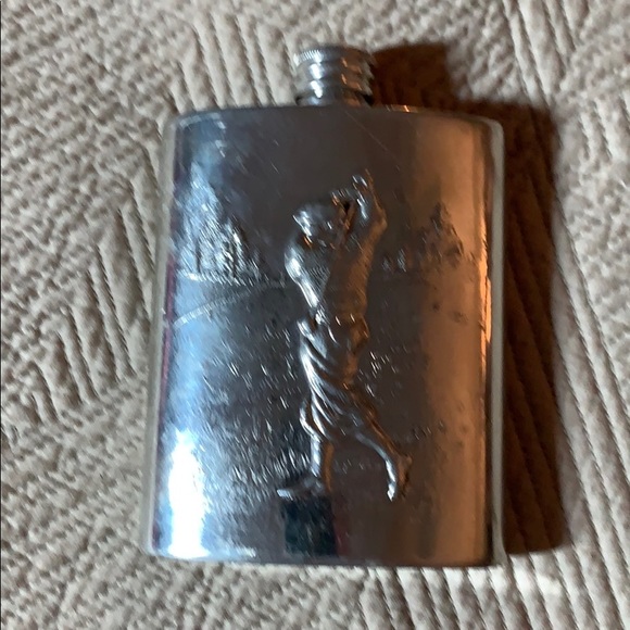 Sheffield Pewter Alchemy Flask- Golfer
